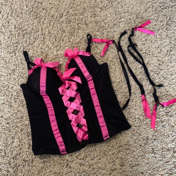 Hot Topic Other - Black and Pink Corset Size 32A